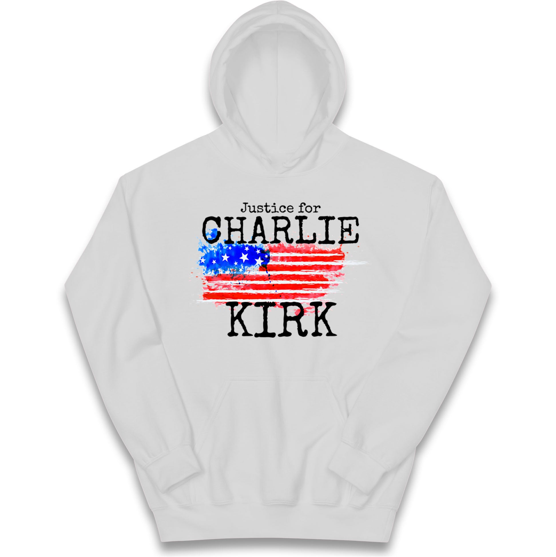 Justice For Charlie Kirk Kids Hoodie