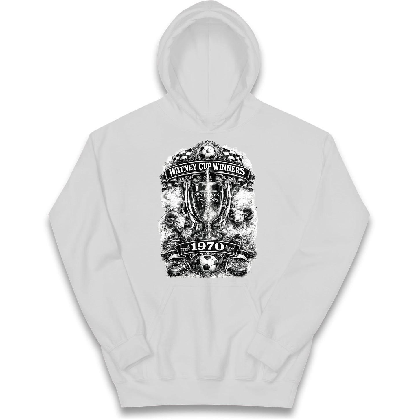 Retro Derby Watney Cup Winners 1970 Kids Hoodie