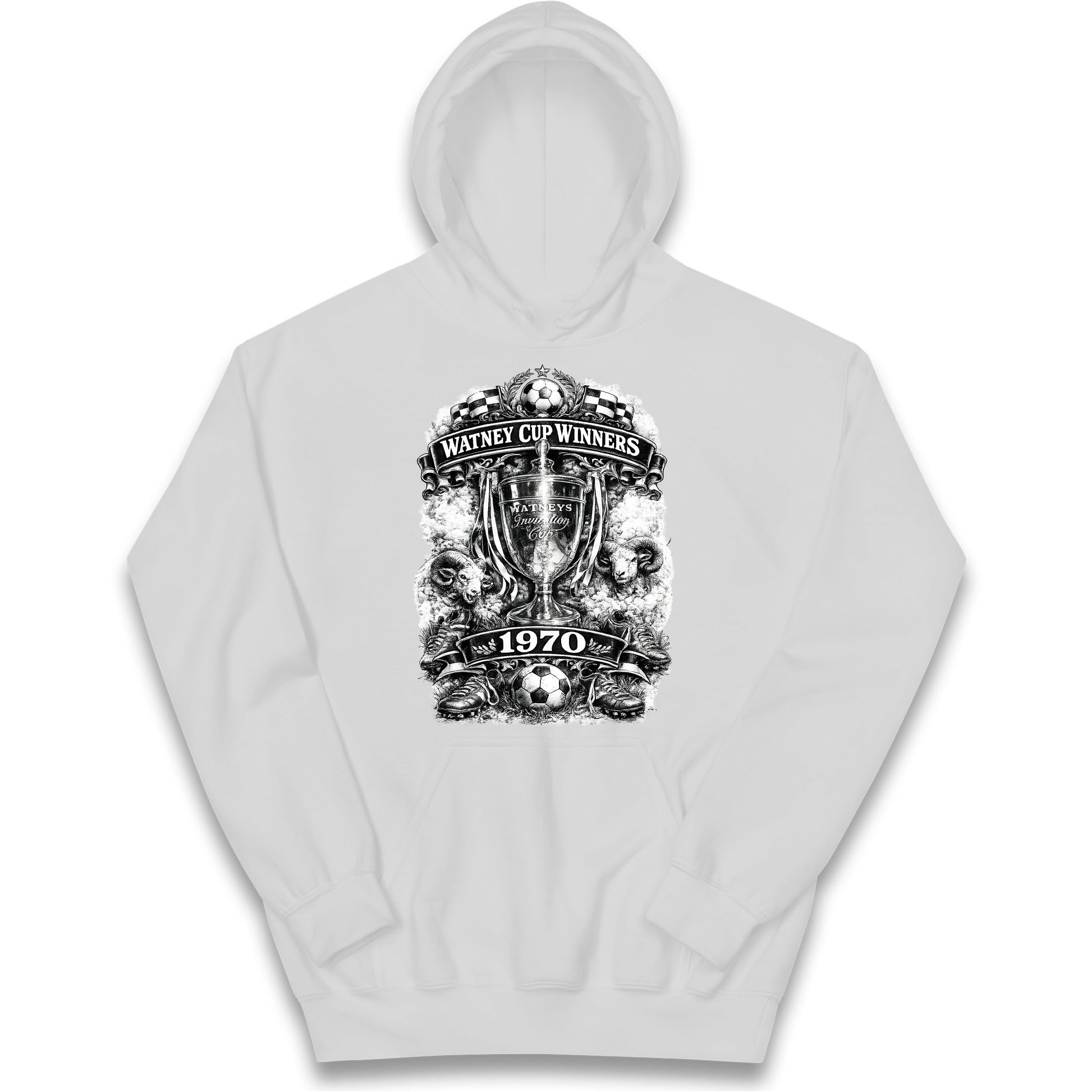 Retro Derby Watney Cup Winners 1970 Kids Hoodie