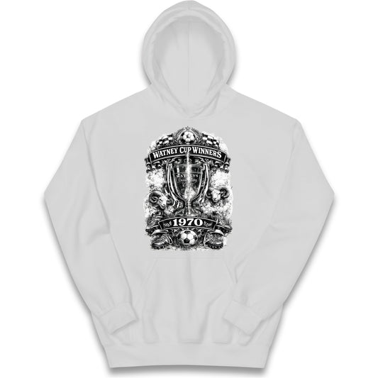 Retro Derby Watney Cup Winners 1970 Kids Hoodie
