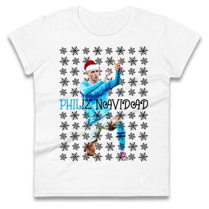Phil Foden Philiz Navidad Christmas Ladies Shirt