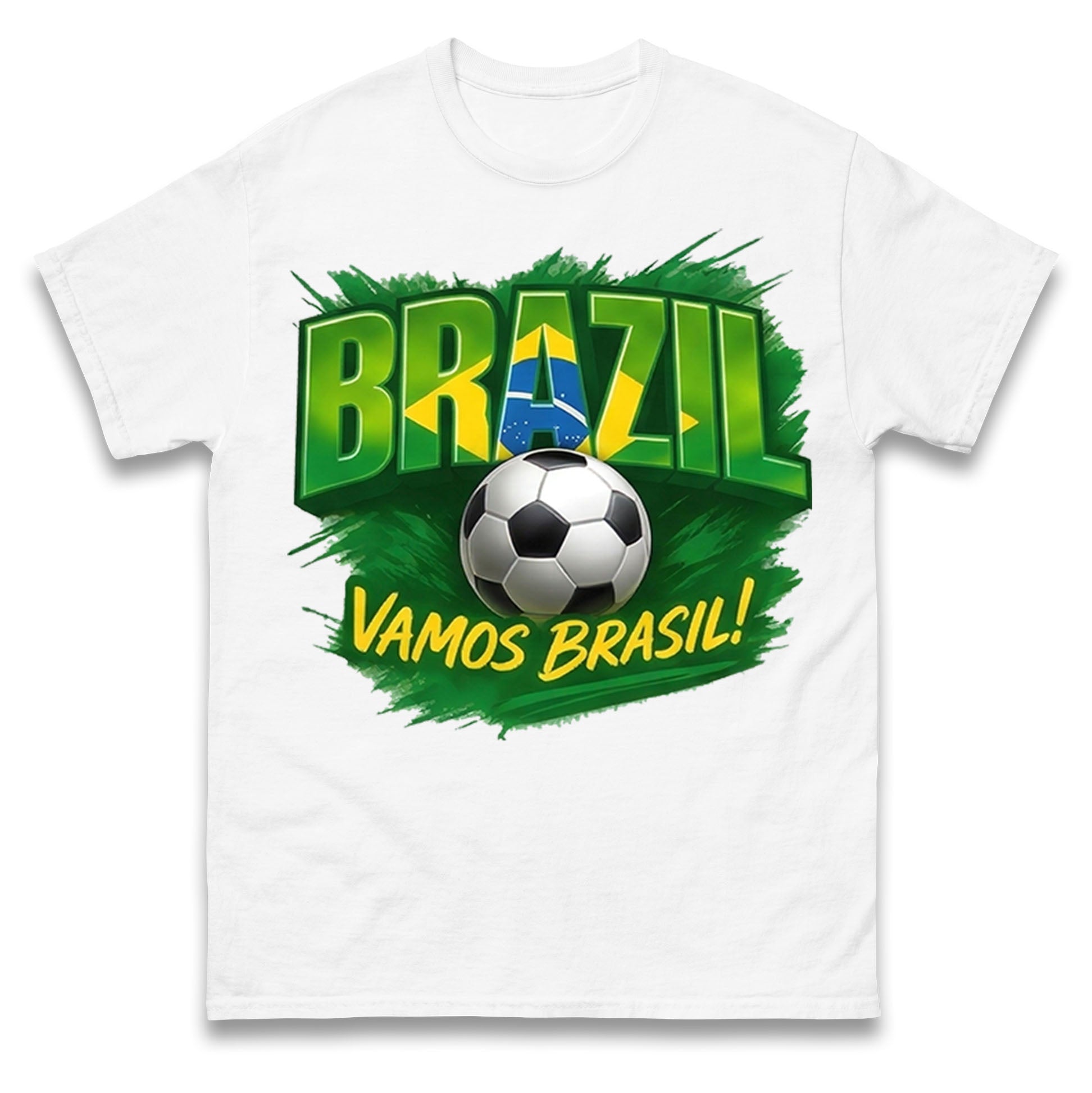 Brazil Retro Football T Shirt 