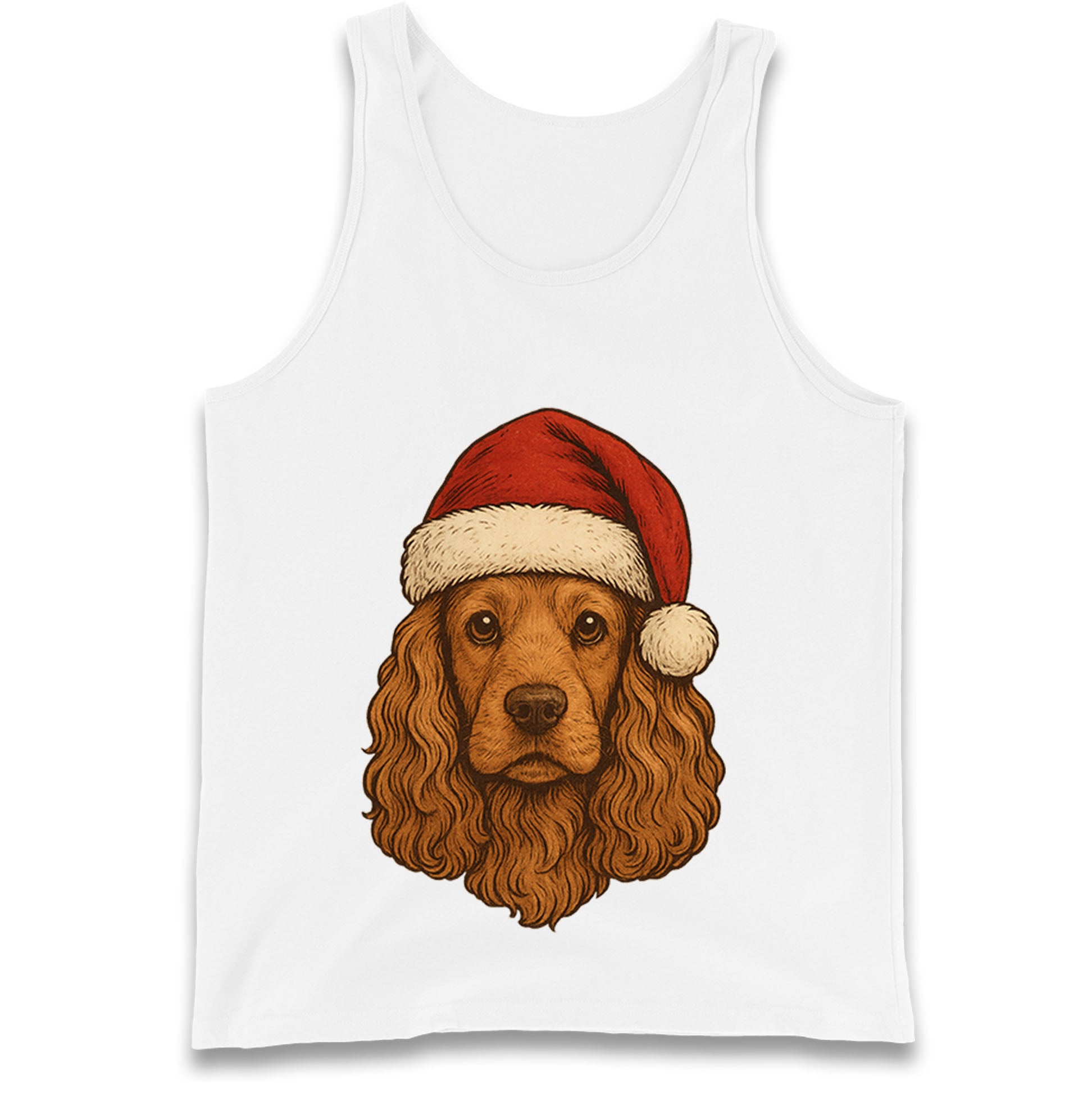 Cocker Spaniel Christmas Tank Top
