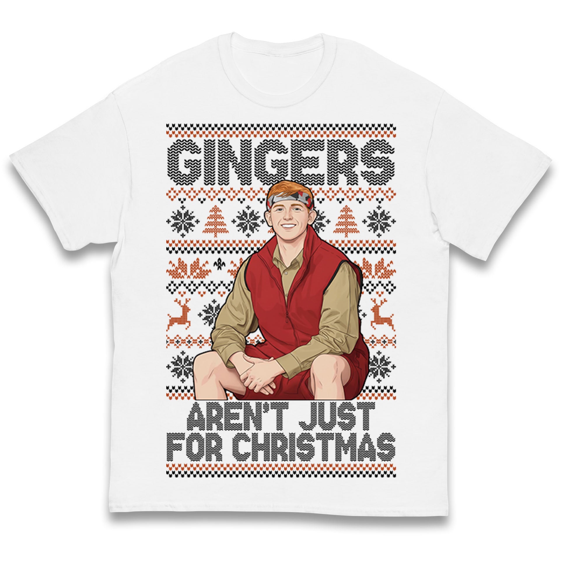 Angry Ginge Xmas Kids T Shirt