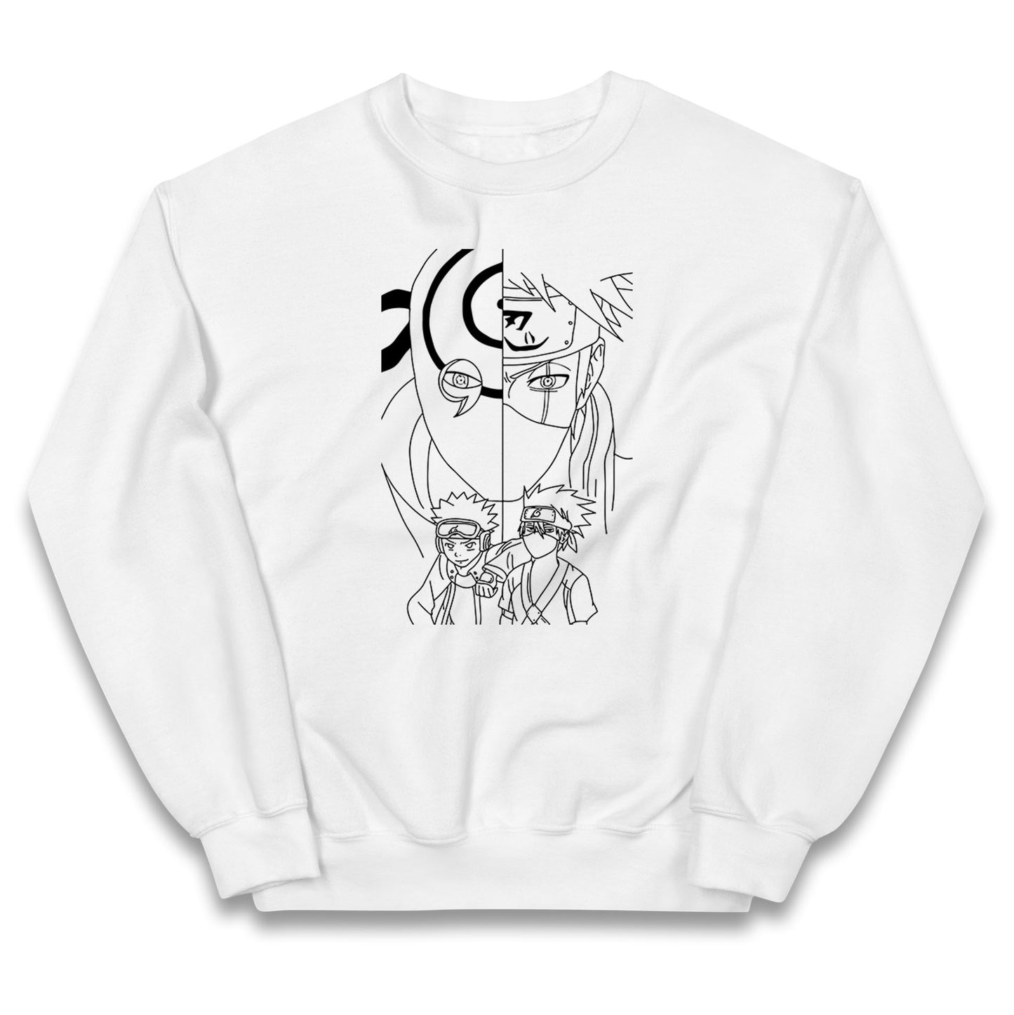 Naruto Shippuden Jumper Obito Uchiha, Kakashi Hatake, And Friends Top