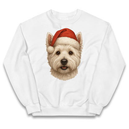 West Highland White Terrier Christmas Kids Jumper