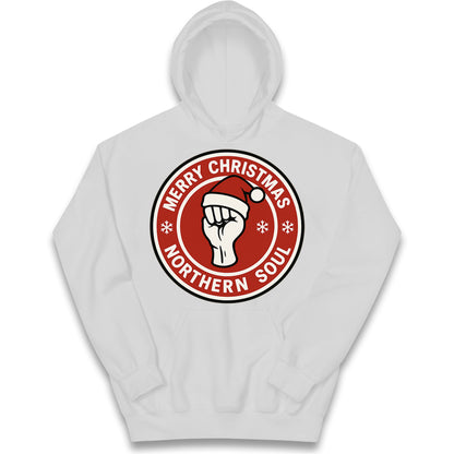 Merry Christmas Northern Soul Kids Hoodie