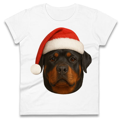 Rottweiler Christmas Ladies T Shirt 