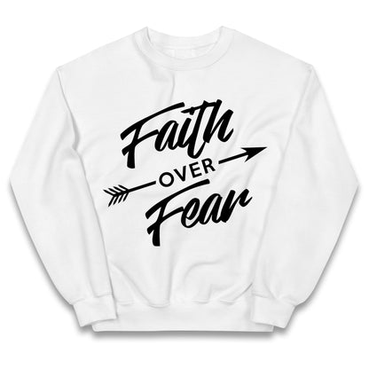 Faith Over Fear Kids Jumper