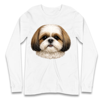 Shih Tzu Face Longsleeve T Shirt