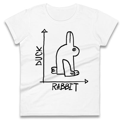 Rabbit Duck Ladies T Shirt