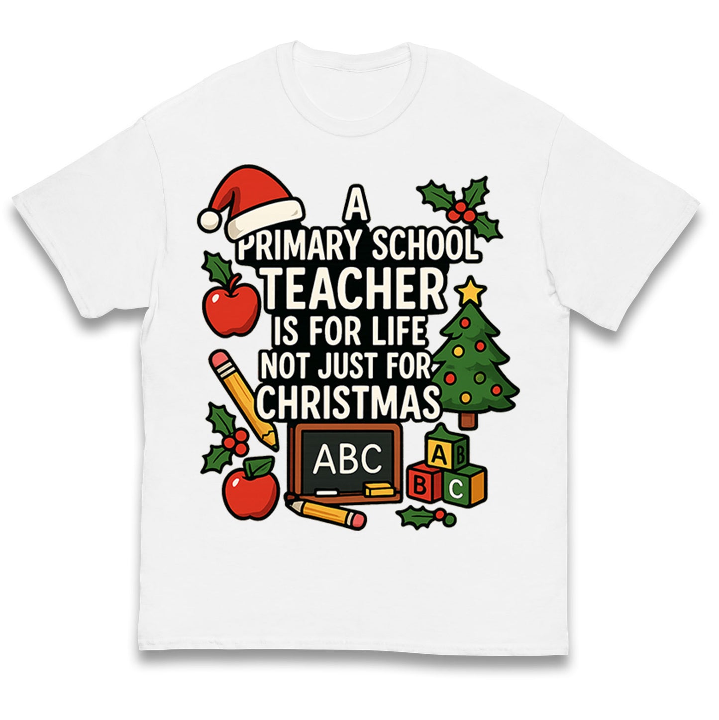 Primary School Teacher Christmas Kids T Shirt