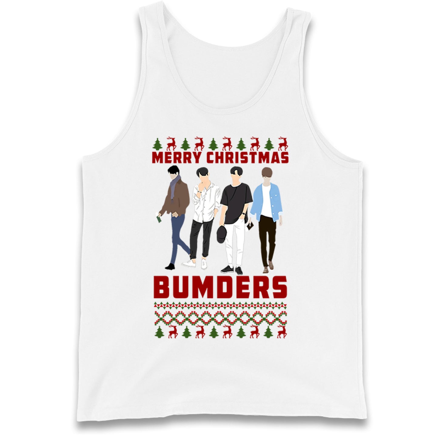 Merry Christmas Bumders The Inbetweeners Tank Top