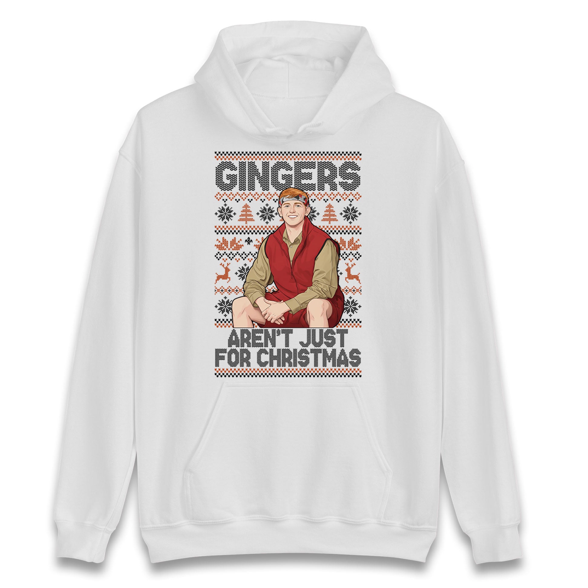 Angry Ginge Xmas Hoodie