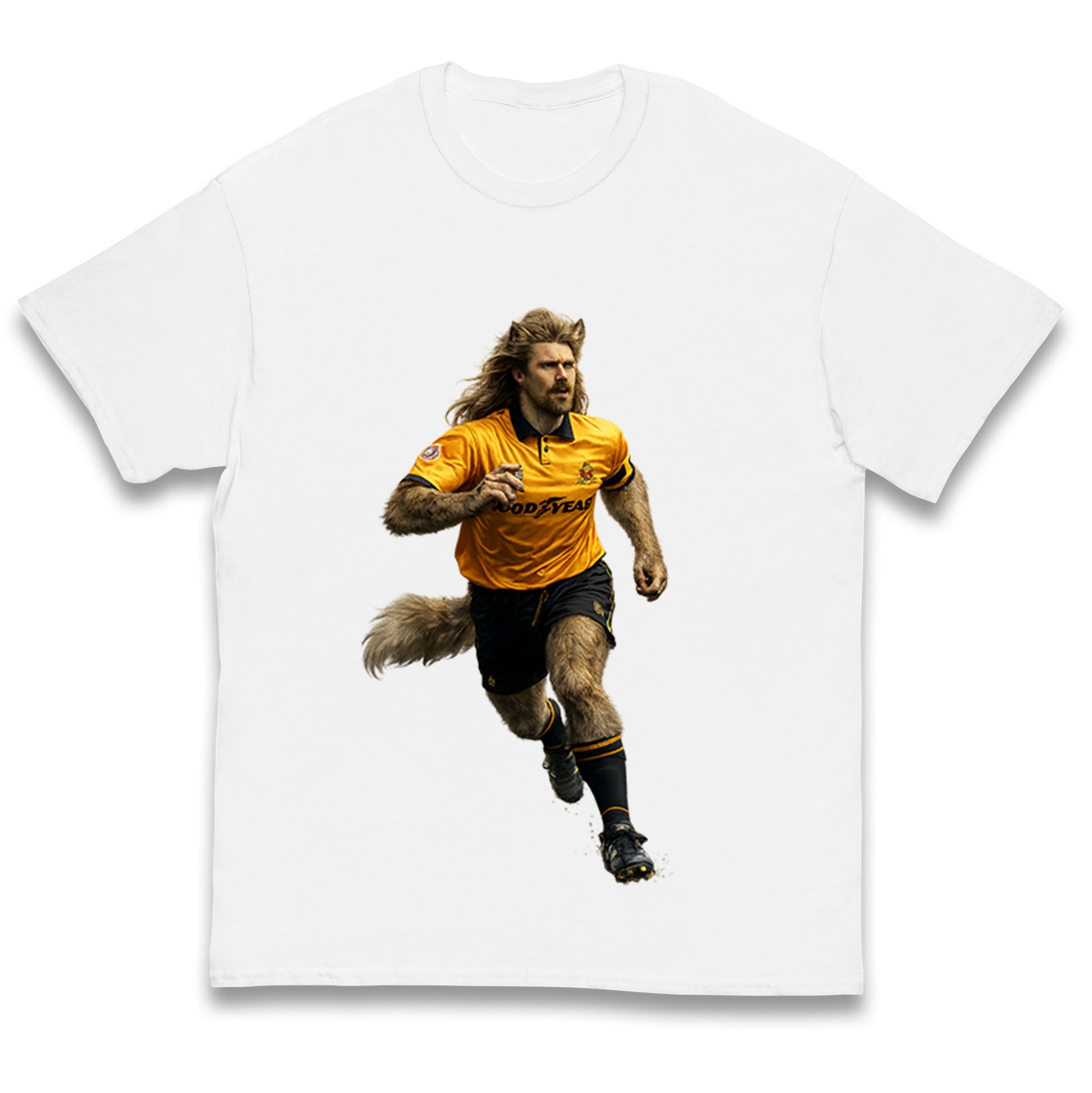 Retro John The Wolf Wolves Football Kids T Shirt 