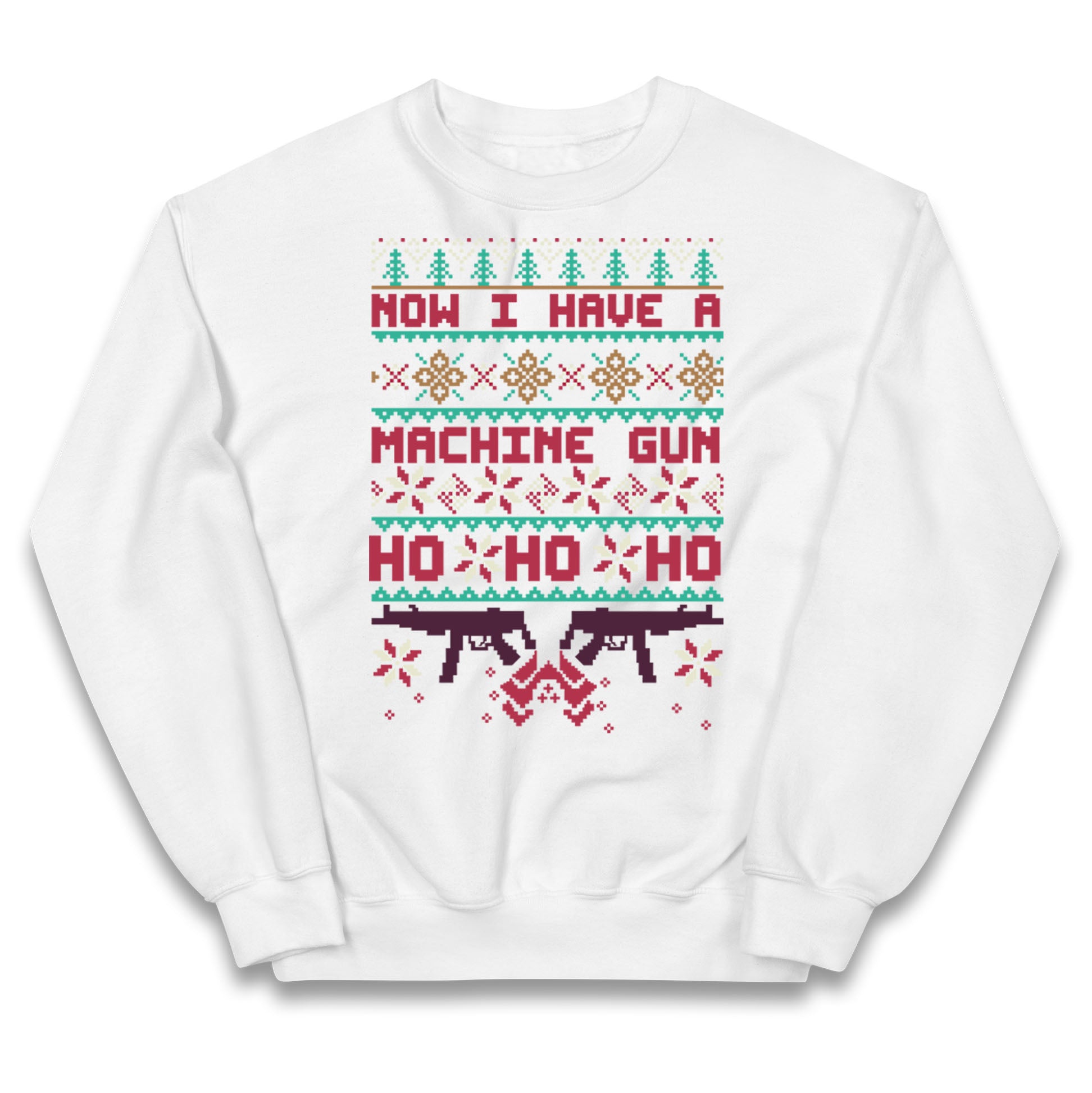 Now I Have A Machine Gun Christmas Kids Jumper