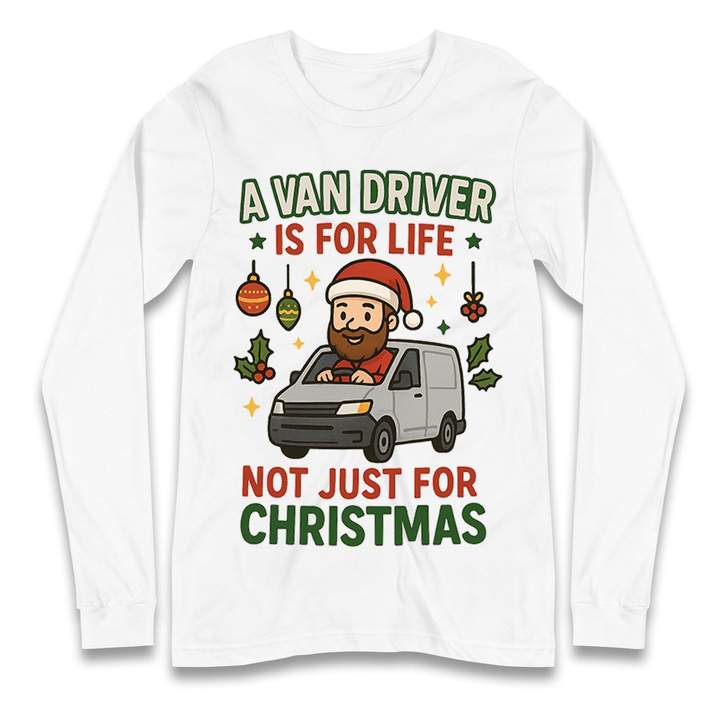 Van Driver Christmas Longsleeve T Shirt