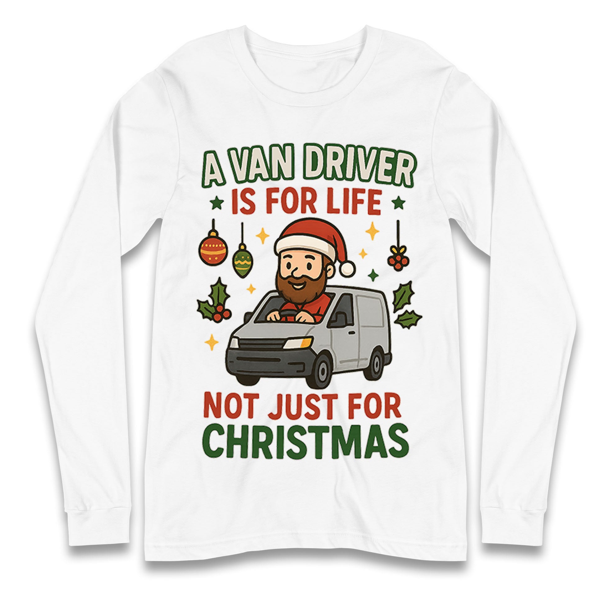 Van Driver Christmas Longsleeve T Shirt