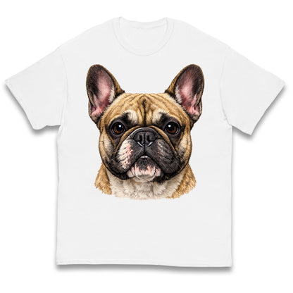 French Bulldog Face Kids T Shirt