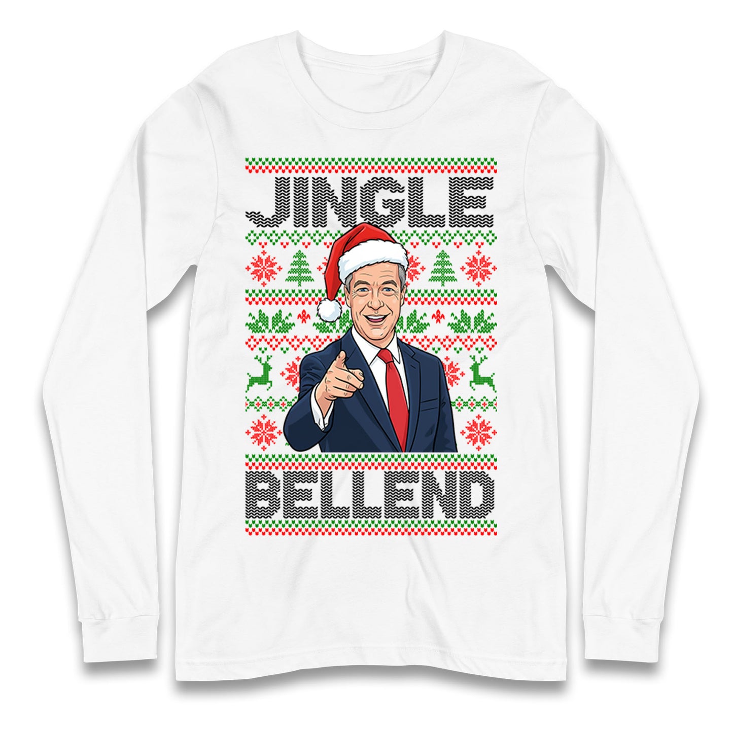 Nigel Farage Christmas Longsleeve T Shirt