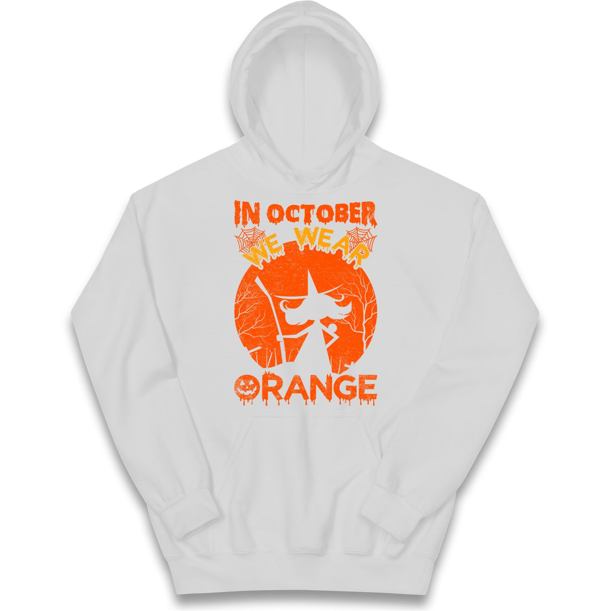 In October We Wear Orange Halloween Hoodie
