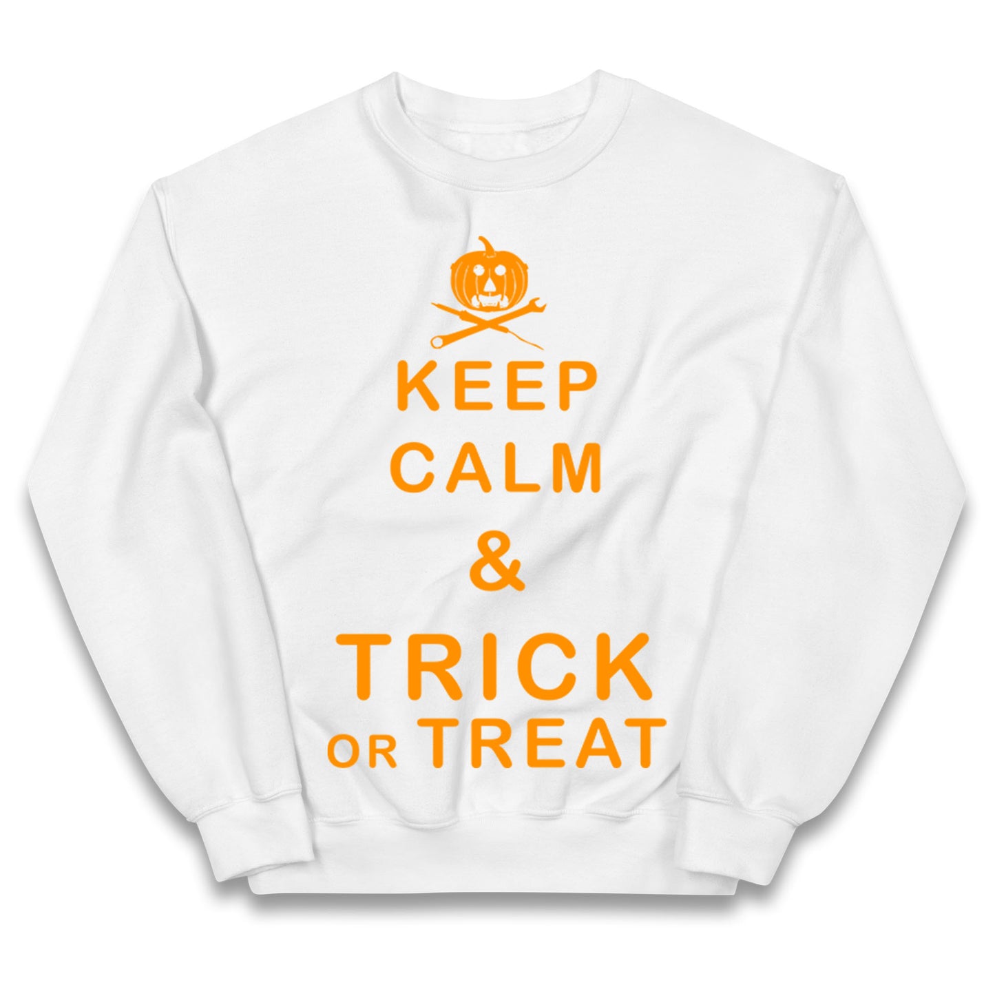 Keep Calm And Trick Or Treat Halloween Jumper
