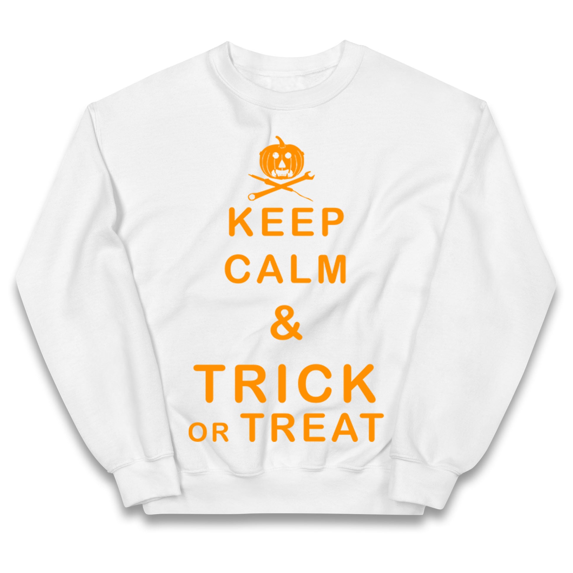 Keep Calm And Trick Or Treat Halloween Jumper
