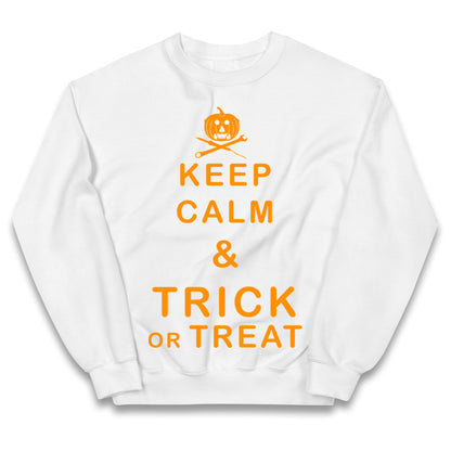 Keep Calm And Trick Or Treat Halloween Jumper
