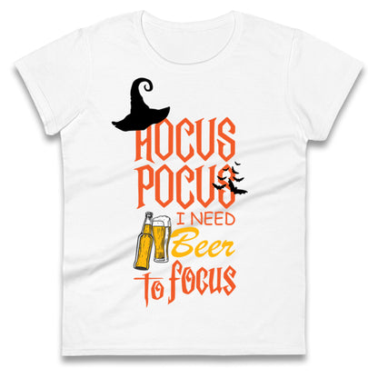 Hocus Pocus I Need Beer To Focus Halloween t shirt
