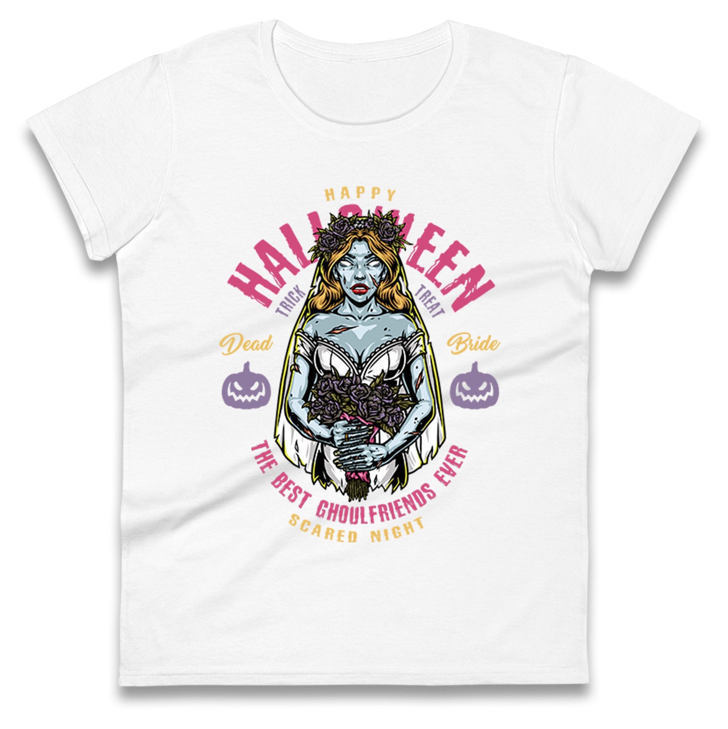 Halloween Ghoulfriends Ladies T Shirt