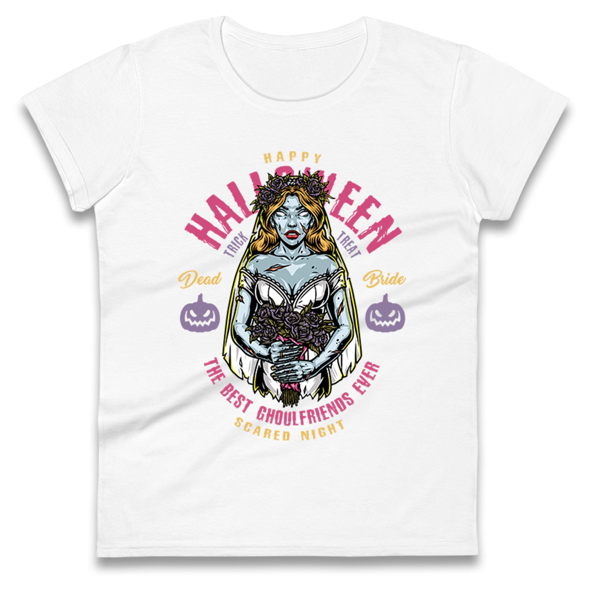Halloween Ghoulfriends Ladies T Shirt
