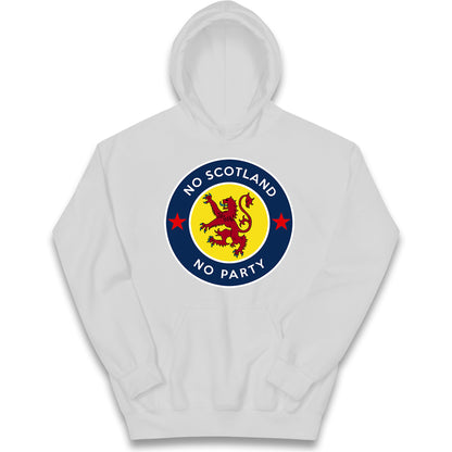 No Scotland No Party Kids Hoodie