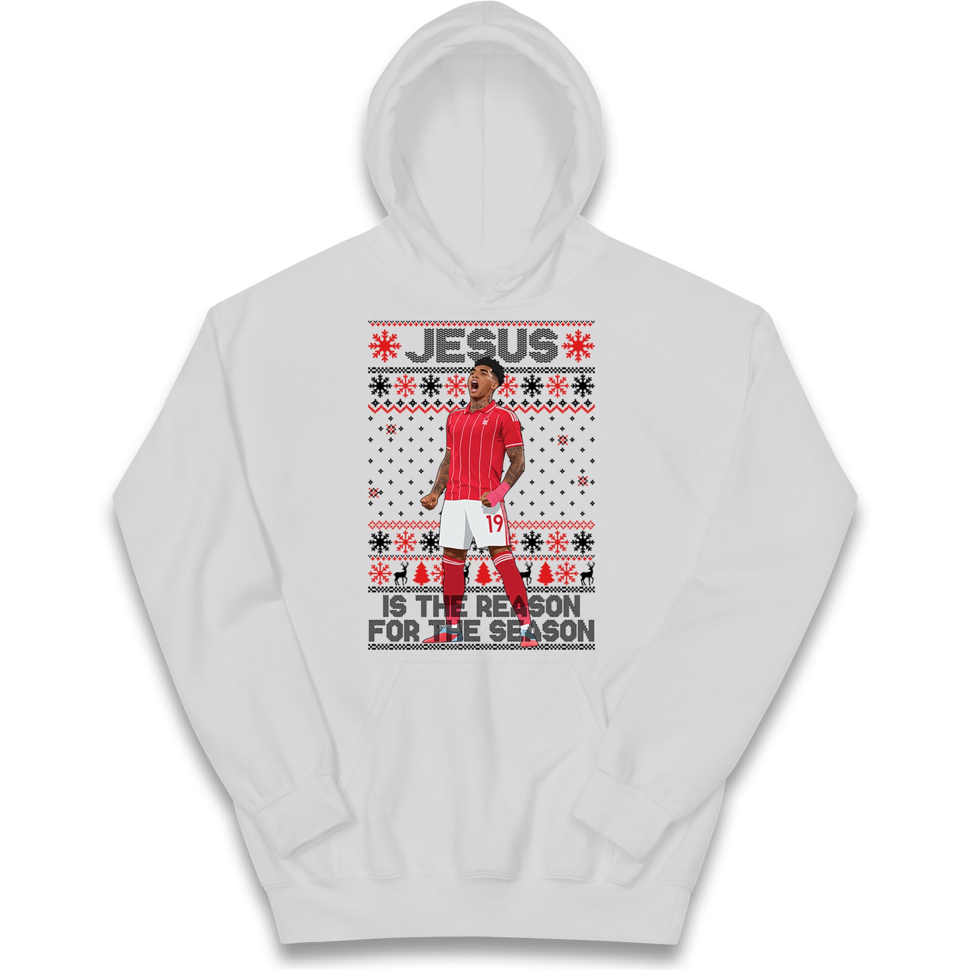 Nottm Forest FC Christmas Kids Hoodie