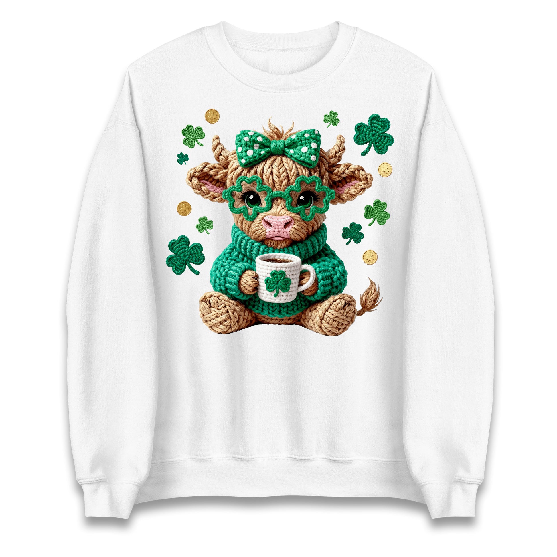Cute Cow St Patrick Jumper