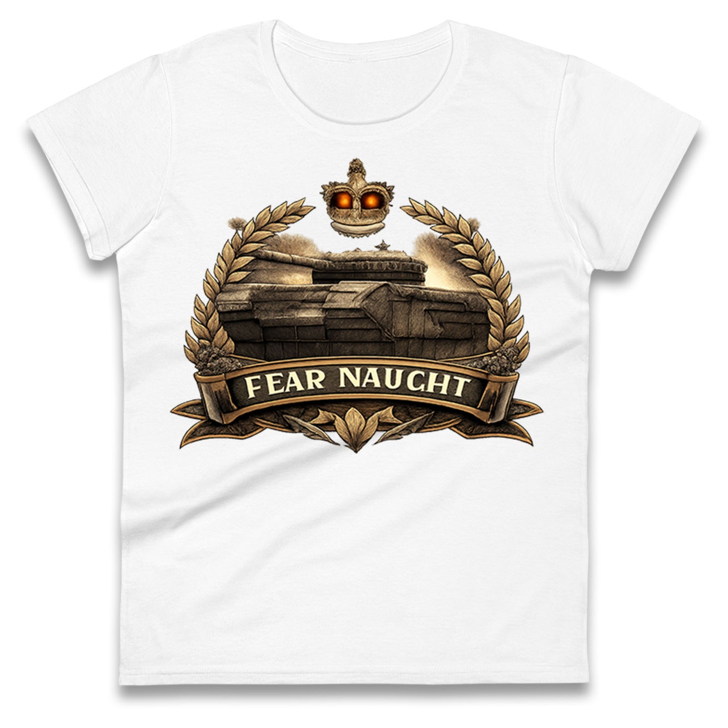 Fear Naught Royal Tank Regiment Ladies T Shirt