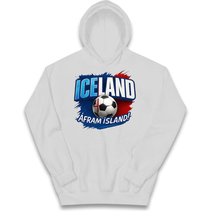 Iceland Retro World Cup Kids Hoodie
