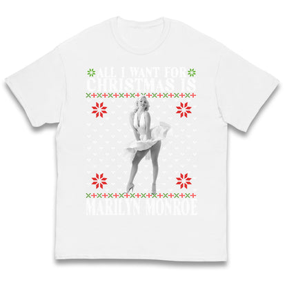 marilyn monroe christmas t shirt