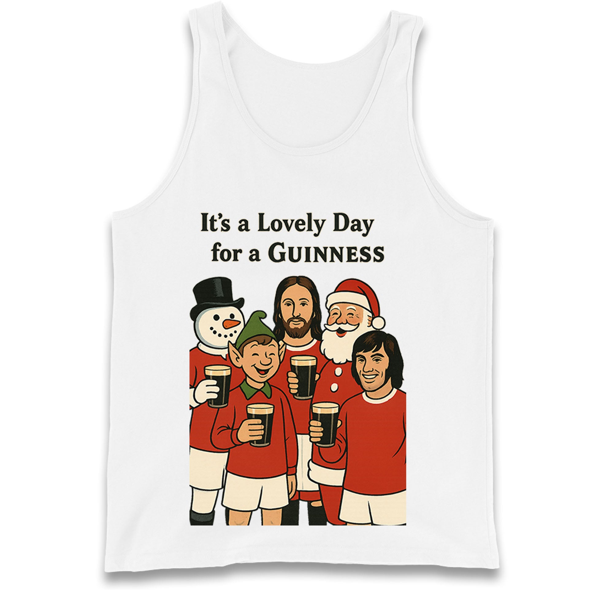 Man United Christmas Tank Top