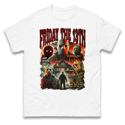 Jason voorhees Friday The 13th horror Halloween Bootleg T Shirt
