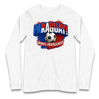 Paraguay Retro World Cup Longsleeve T Shirt