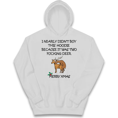 fucking deer christmas hoodie
