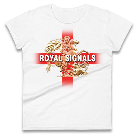 Royal Signals St George and The Dragon Womens Tee Top