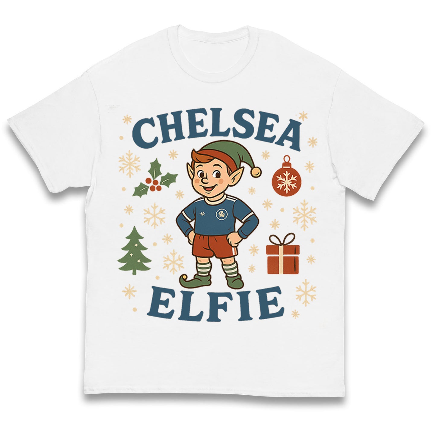 Chelsea FC Christmas Kids T Shirt
