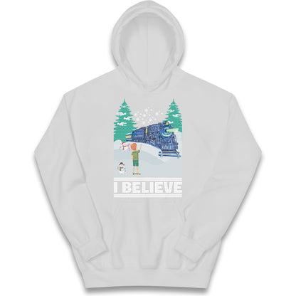 I Beleive Polar Express Christmas Kids Hoodie