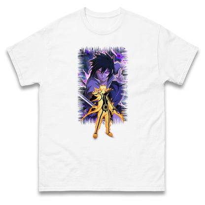 sasuke uchiha and naruto uzumaki t shirt