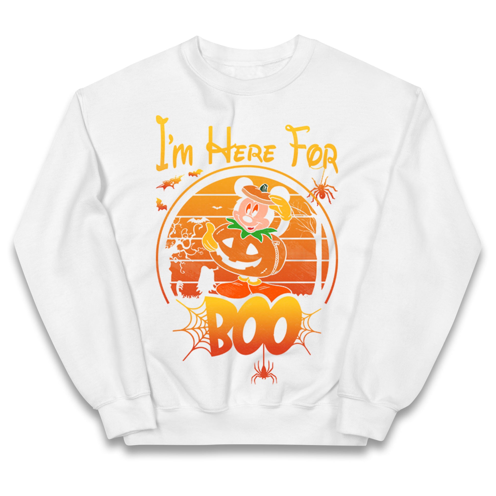 Mickey Mouse Im Here For Boo Halloween Jumper
