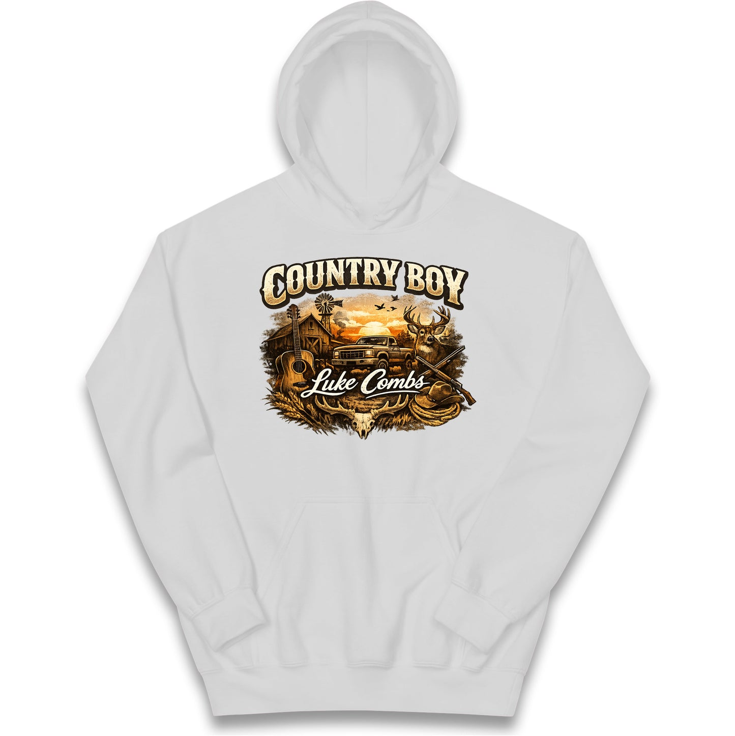 Luke Combs Country Music Kids Hoodie