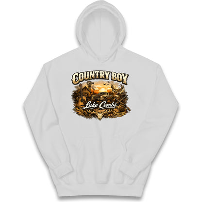 Luke Combs Country Music Kids Hoodie