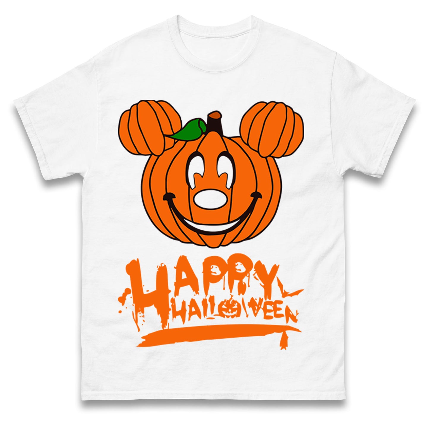 Mickey Mouse Pumpkin Happy Halloween T Shirts