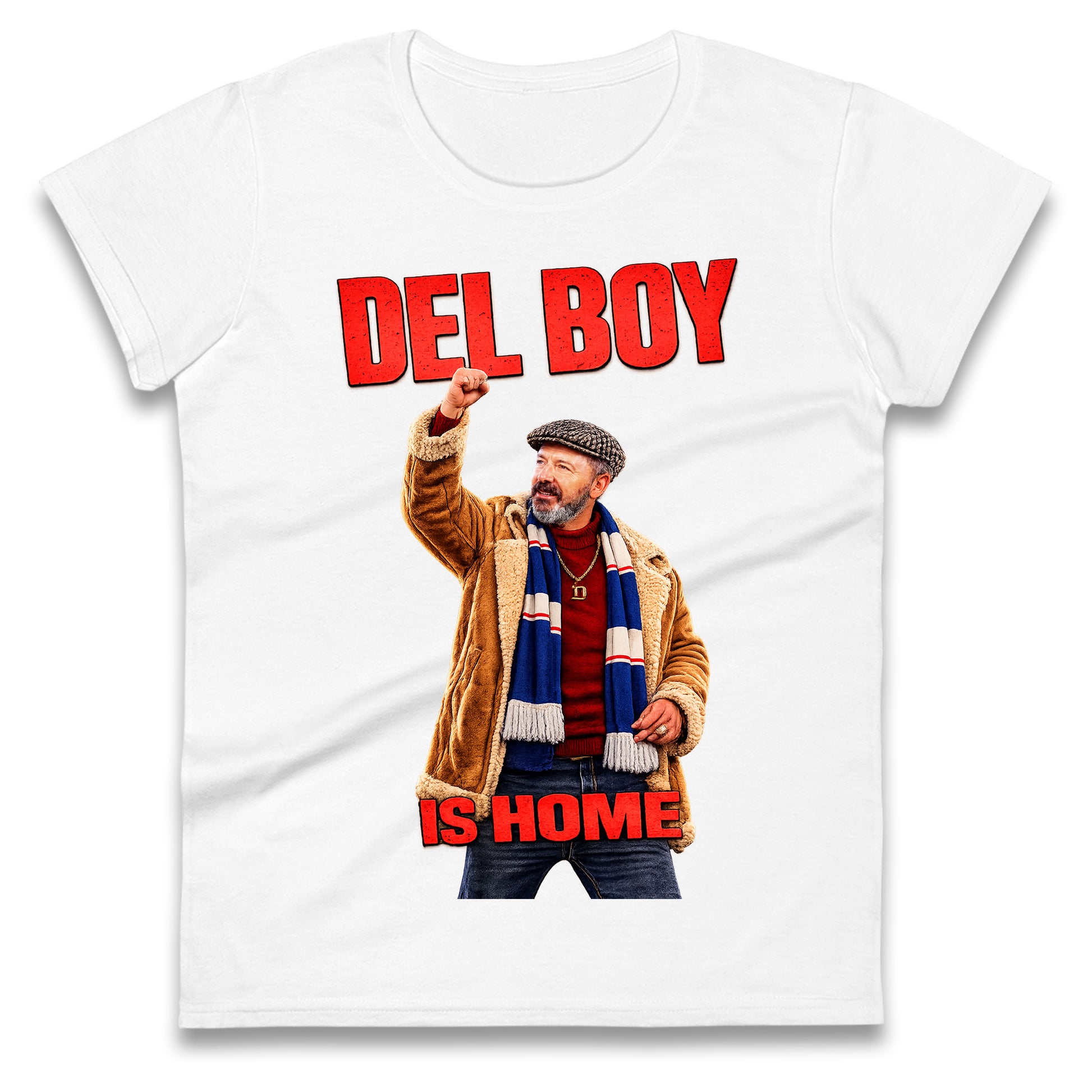 Derek McInnes Rangers Del Boy Football Ladies Tee